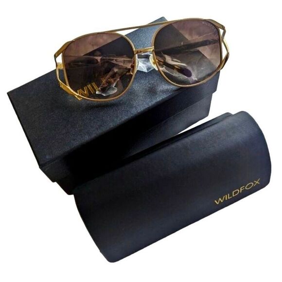 Wildfox Dynasty “Crystal” Retro 80’s Sunglasses NEW In Box - Picture 6 of 11